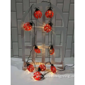 Waterproof Solar Festival Ladybug Style String Light